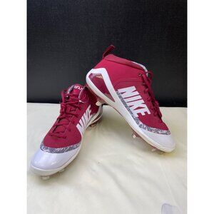Nike Force Zoom Trout Men's Red/White Shoes/ Cleats Size 12 SKU 5444